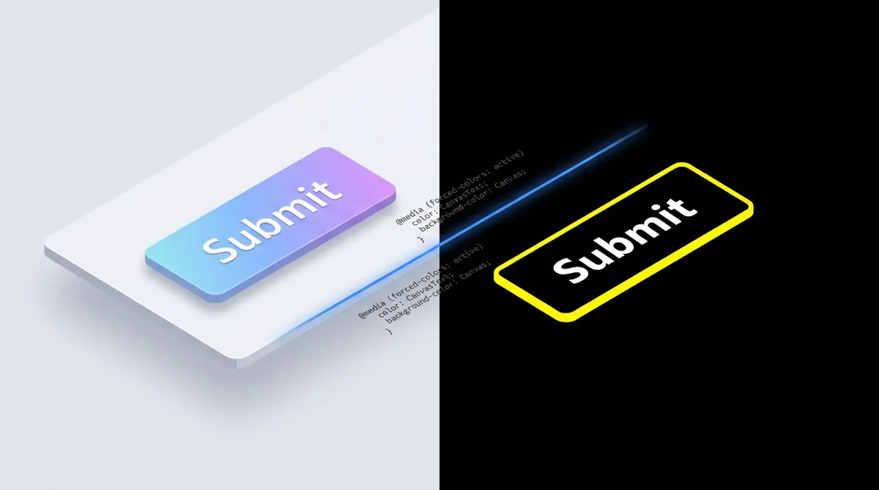Adapting UI components for Windows High Contrast mode using forced-colors