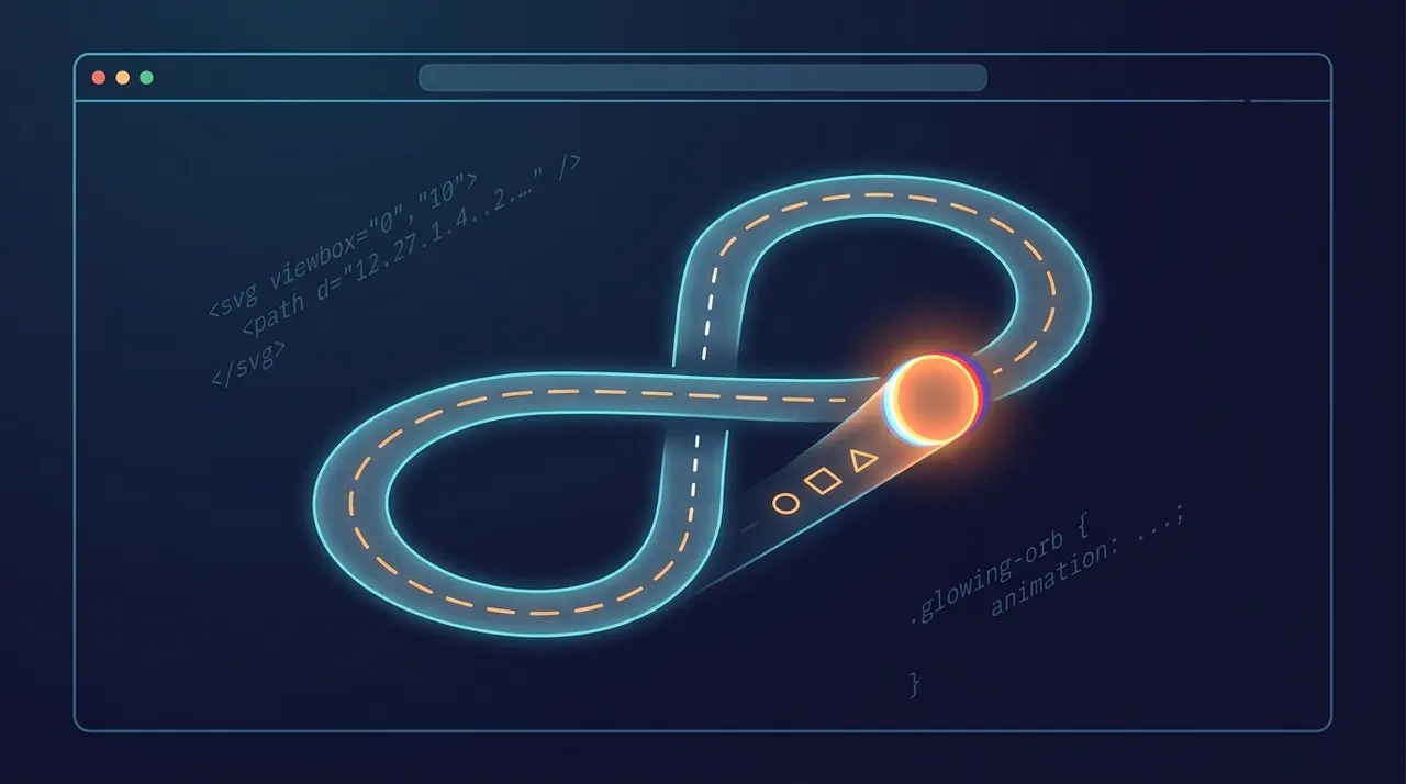 How to animate elements along an SVG path using CSS offset-path