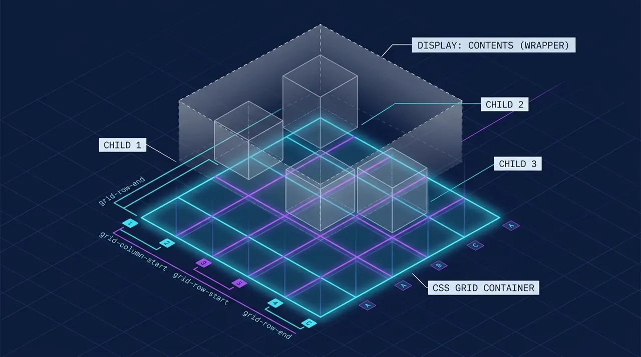 Removing wrapper nodes from CSS Grid and Flexbox with display: contents